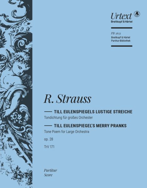 Till Eulenspiegel's Merry Pranks op. 28 TrV 171, Tone Poem for Large Orchestra, Score. 9790004215500