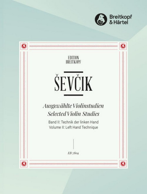 Selected Violin Studies Vol. 2: Left Hand Technique. 9790004188934