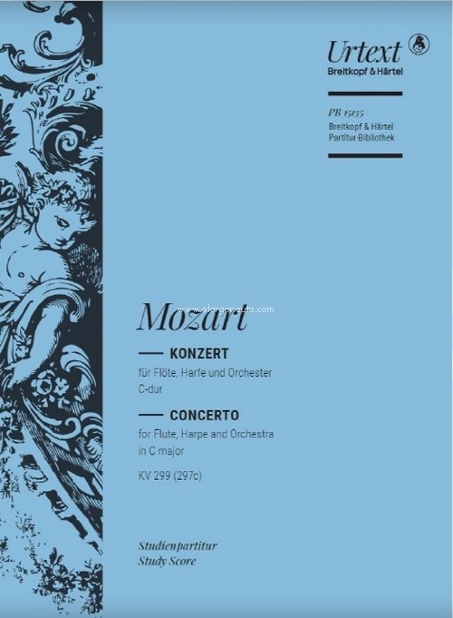 Concerto in C major KV 299 (297c), flute, harp and orchestra, Study Score. 