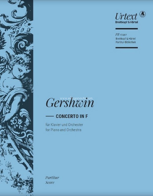 Concerto in F, piano and orchestra, Score