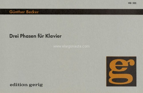 3 Phasen für Klavier. 9790004120088 3 Phasen für Klavier. 9790004120088
