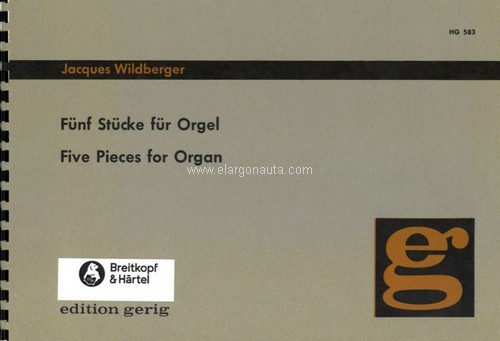 5 Stücke, für Orgel. 9790004120194