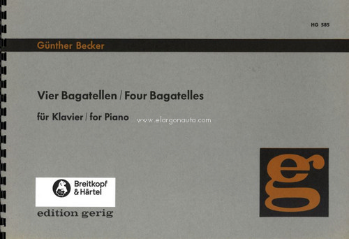 4 Bagatelles, for piano