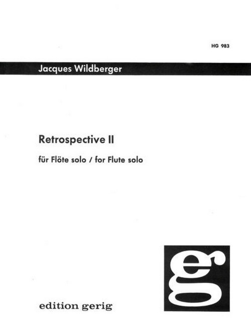 Retrospective II, für Flöte solo
