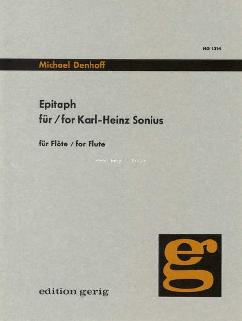Epitaph für Karl-Heinz Sonius, für Flöte