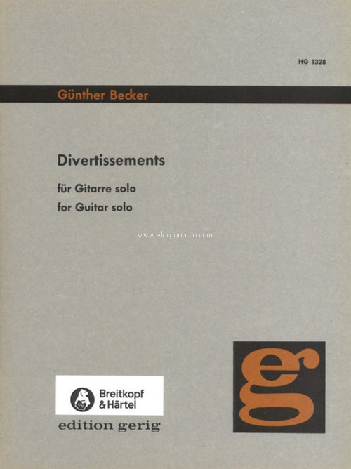 Divertissements, für Gitarre. 9790004122686