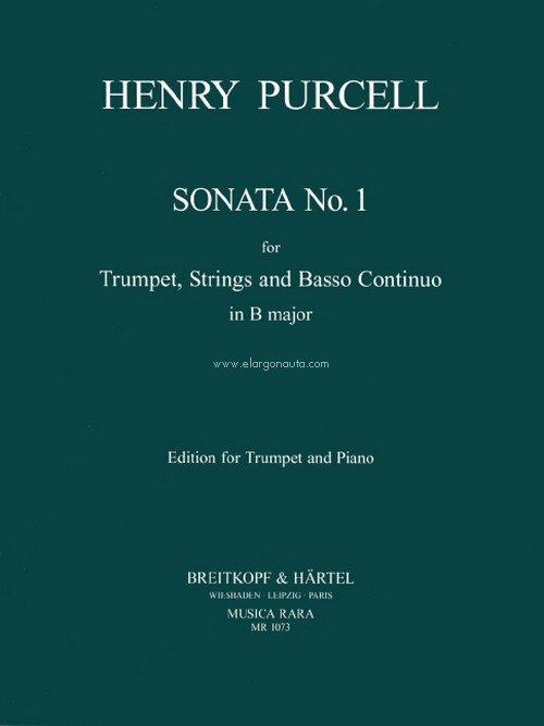 Sonate Nr. 1 D-dur, trumpet, strings and basso continuo