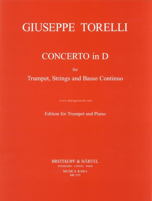 Concerto in D, trumpet, strings and basso continuo