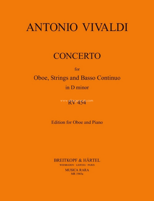 Concerto in d-moll RV 454, oboe, strings and basso continuo