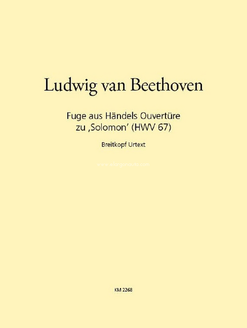 Fugue from Handel's Overture to 'Solomon' (HWV 67), Breitkopf Urtext, für Streichquartett