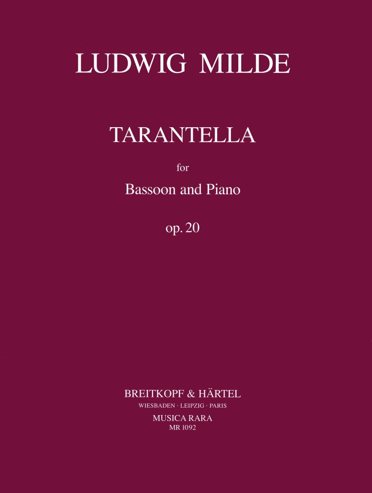 Tarantella op. 20, for Bassoon and Piano. 9790004480472