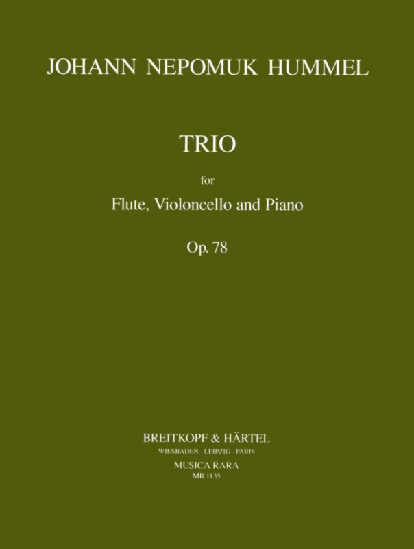 Trio in A op. 78, for Flute, Cello and Piano
