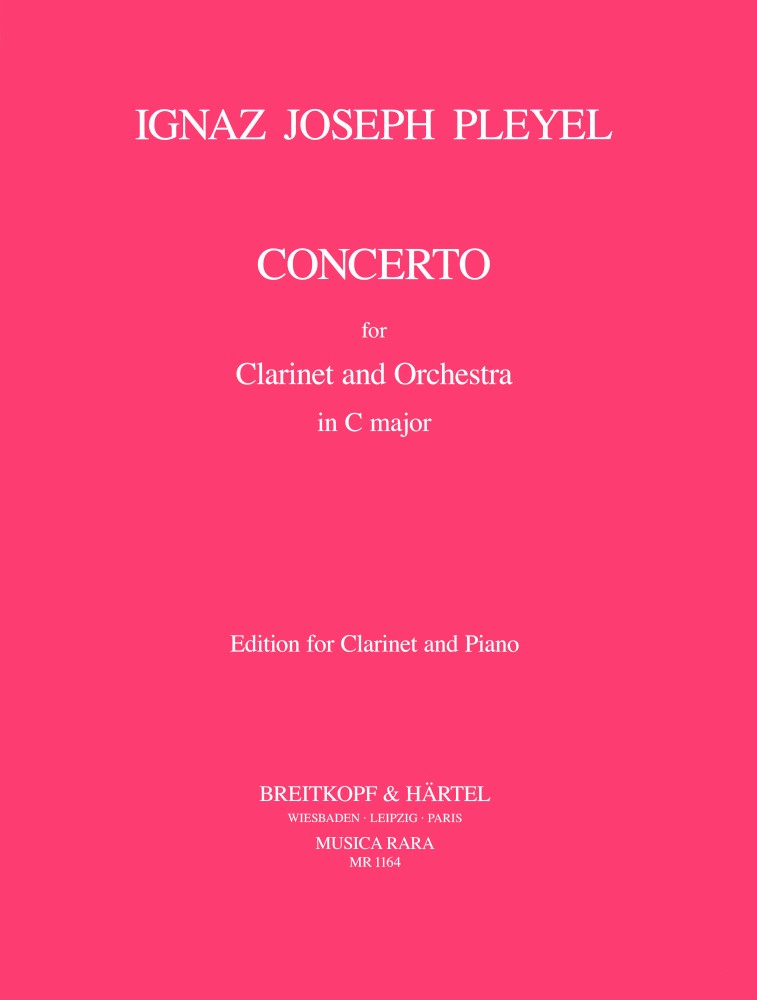 Klarinetten-Konzert in C, for Klarinette und Klavier