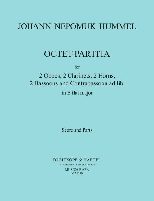 Octet Partita Es, for 2 Oboes, 2 Clarinets, 2 Horns