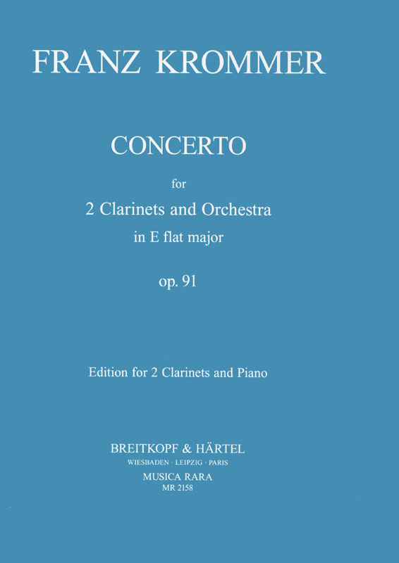 Concerto in Es op. 91, for 2 Clarinets and Piano