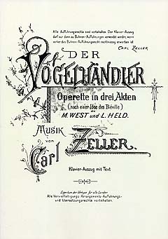 Der Vogelhändler (Vocal Score), Opera
