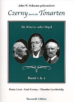 Czerny durch alle Tonarten, Band 1 und 2: Franz Liszt,  Carl Czerny Theodor Leschetizky für Klavier oder Orgel