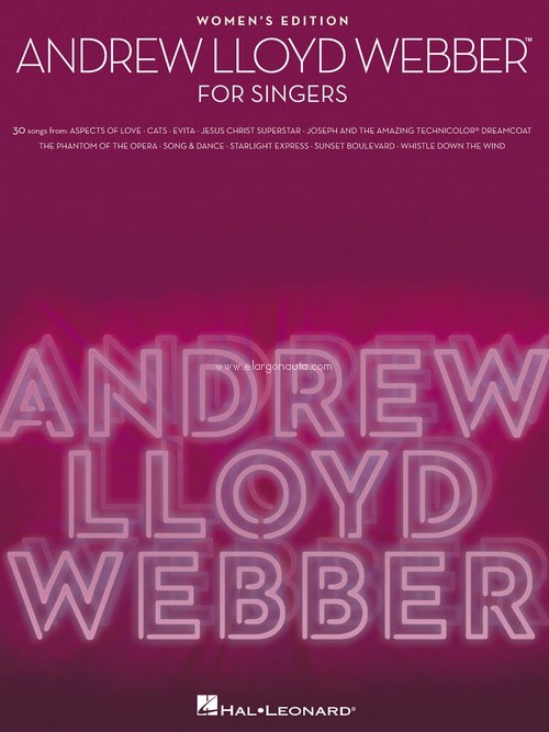 Andrew Lloyd Webber for Singers: Women's Edition, Vocal and Piano