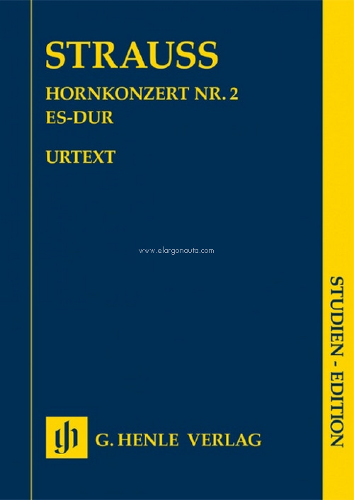 Horn Concerto no. 2 in E flat major, horn and orchestra