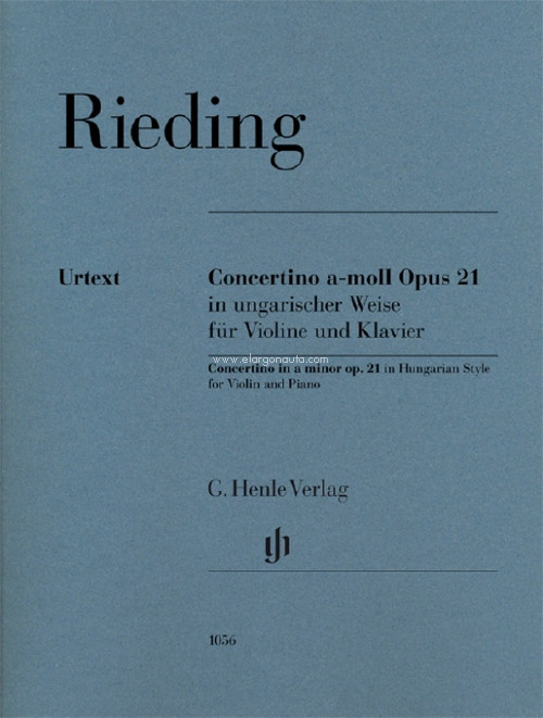 Concertino in a minor op. 21, in Hungarian Style, violin and piano. 9790201810560