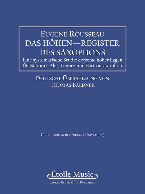 Saxophone High Tones (German Edition). 9781581062243