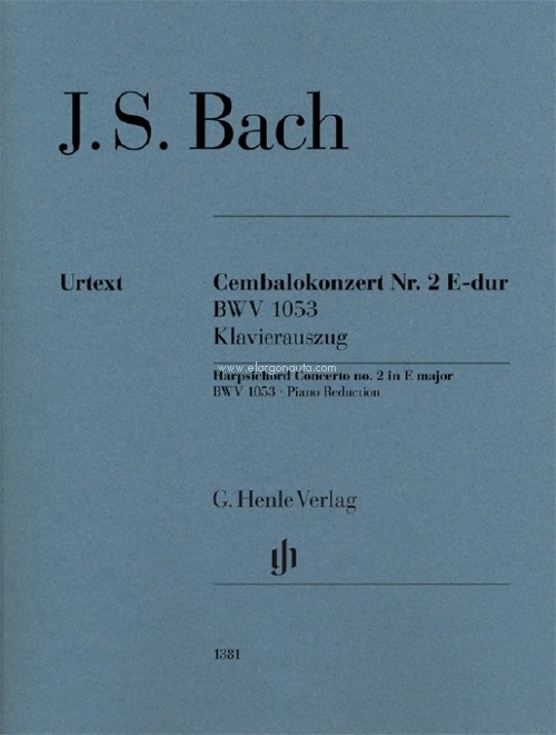 Harpsichord Concerto no. 2 E major BWV 1053, for 2 pianos (4 hands)
