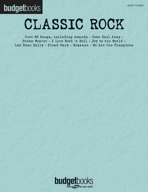 Classic Rock: Budget Books, Easy Piano