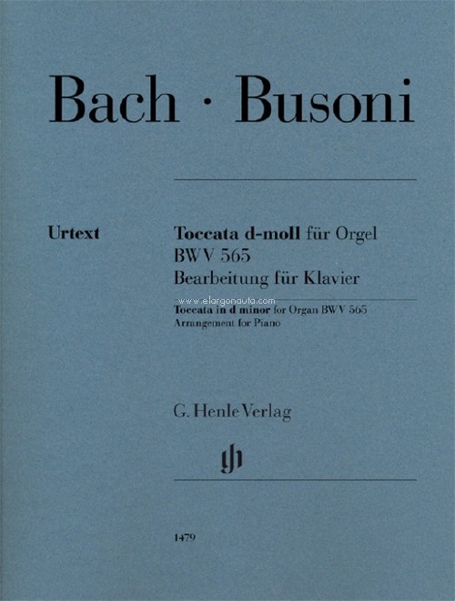 Toccata d minor for Organ BWV 565 Arrangement for Piano. 9790201814797
