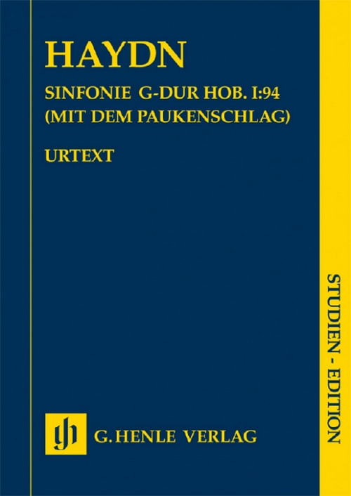 Symphony G major Hob. I:94, "Surprise". Orchestra. Study Score