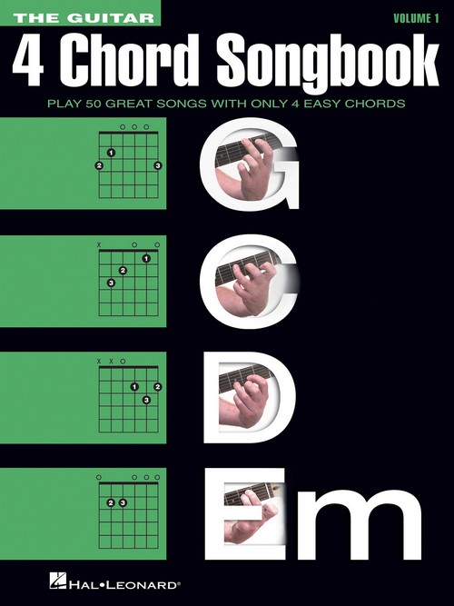 The Guitar 4-Chord Songbook G-C-D-Em, Melody, Lyrics and Chords