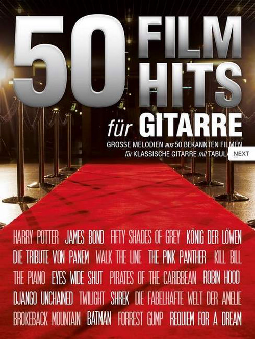 50 Filmhits, Grosse Melodien aus 50 bekannten Filmen, guitar