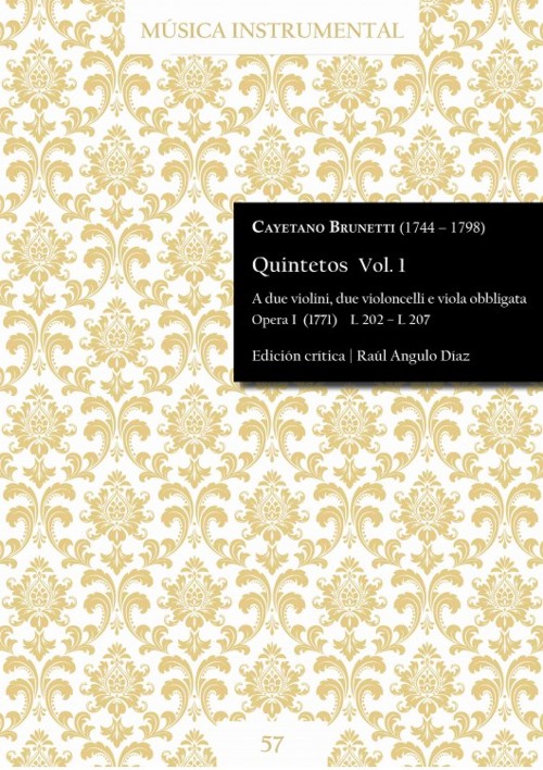 Quintetos Vol. 1 Opera I (1771) L202-L207. 9790805453217