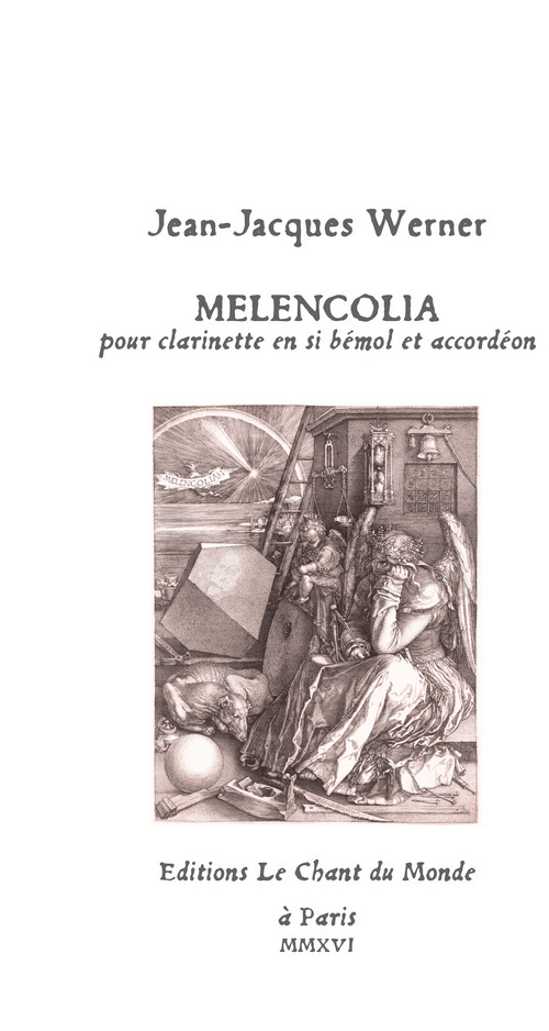 Melencolia, pour clarinette en si bémol et accordéon