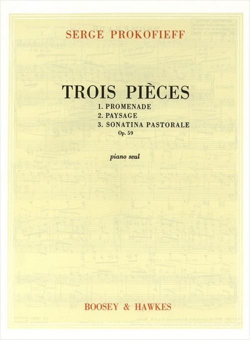 Trois Pieces Op. 59, Piano