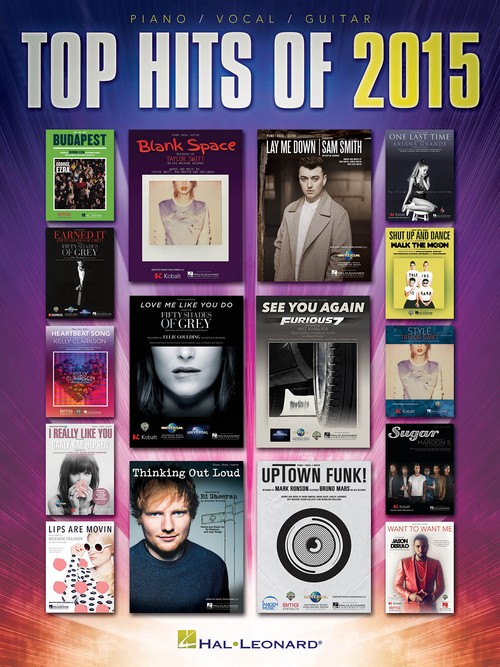 Top Hits of 2015, Piano, Vocal and Guitar