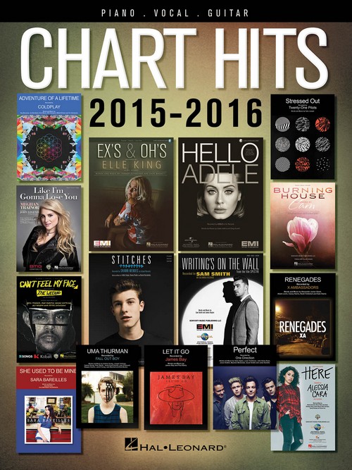 Chart Hits of 2015-2016, Piano, Vocal and Guitar