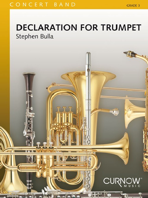 Declaration for Trumpet, Trumpet and Concert Band/Harmonie, Score. 9790035040256