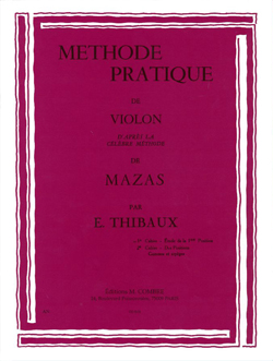 Méthode pratique de violon d'après Mazas Vol. 1. 9790230351515