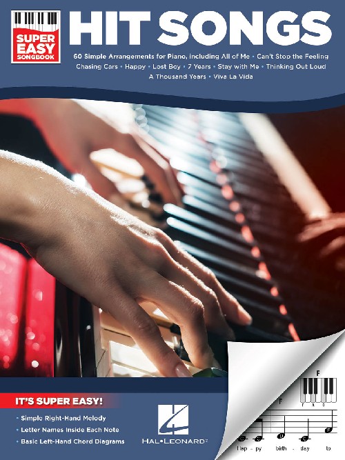 Hit Songs - Super Easy Songbook, Piano