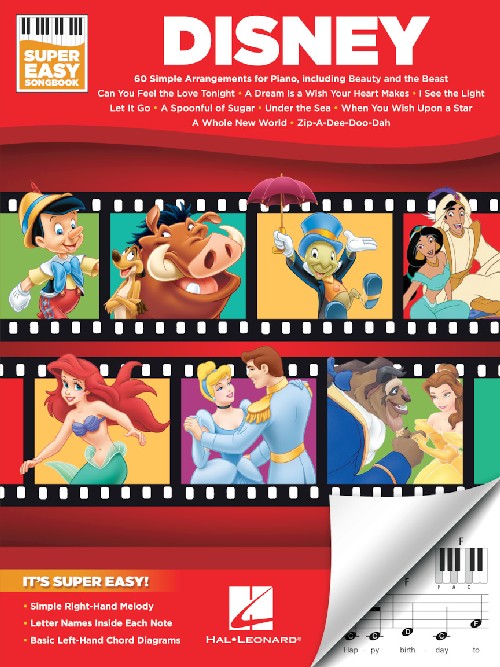 Disney - Super Easy Songbook: 60 Simple Arrangements for Piano