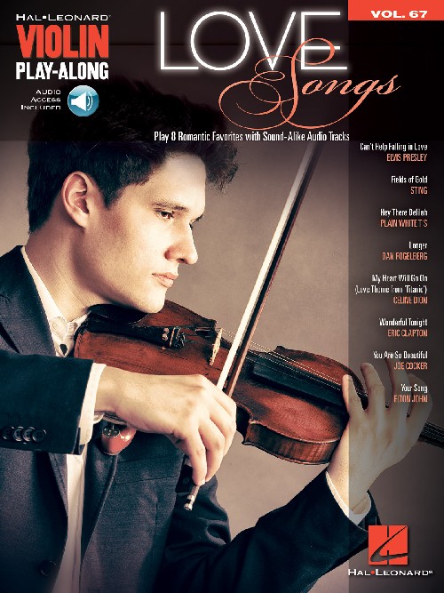 Love Songs: Violin Play-Along Volume 67